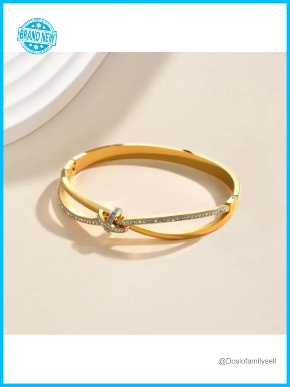 Personalized Cubic Zirconia Love Bangle Bracelet Stainless Steel